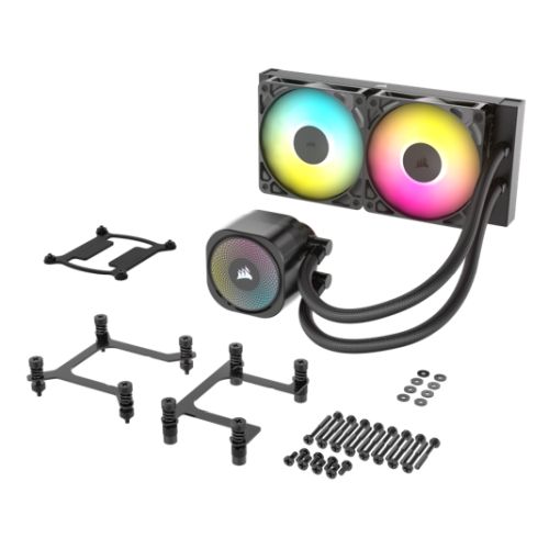 Corsair NAUTILUS 240 RS ARGB Liquid CPU Cooler, RS120 ARGB Magnetic Dome Fans, RGB Pump, Daisy-Chain Connections, Black-5