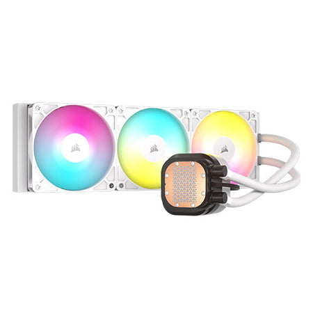 Corsair NAUTILUS 360 RS ARGB Liquid CPU Cooler, RS120 ARGB Magnetic Dome Fans, RGB Pump, Daisy-Chain Connections, White-3