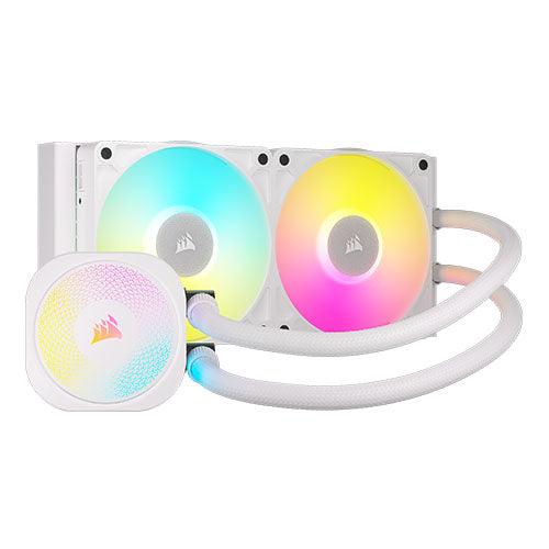 Corsair iCUE LINK TITAN 360 RX RGB Liquid CPU Cooler, RX120 RGB Magnetic Dome Fans, 20 LED Pump Head, iCUE LINK Hub Included, White-0