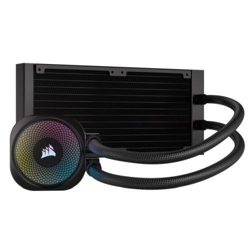 Corsair iCUE LINK TITAN 240 RX RGB Liquid CPU Cooler, RX120 RGB Magnetic Dome Fans, 20 LED Pump Head, iCUE LINK Hub Included, Black-1