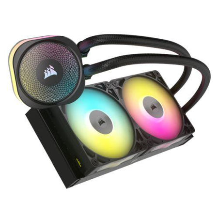 Corsair iCUE LINK TITAN 240 RX RGB Liquid CPU Cooler, RX120 RGB Magnetic Dome Fans, 20 LED Pump Head, iCUE LINK Hub Included, Black-2