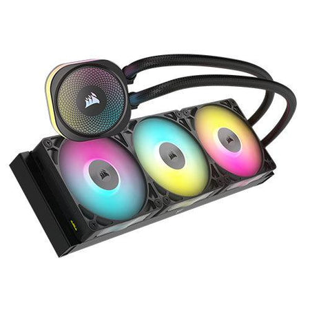 Corsair iCUE LINK TITAN 360 RX RGB Liquid CPU Cooler, RX120 RGB Magnetic Dome Fans, 20 LED Pump Head, iCUE LINK Hub Included, Black-2