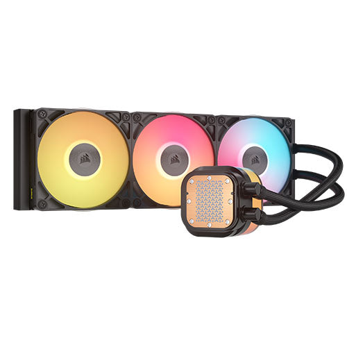 Corsair iCUE LINK TITAN 360 RX LCD RGB Liquid CPU Cooler, RX120 RGB Magnetic Dome Fans, Personalised LCD Screen, iCUE LINK Hub Included, Black-2