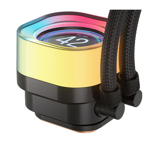 Corsair iCUE LINK TITAN 360 RX LCD RGB Liquid CPU Cooler, RX120 RGB Magnetic Dome Fans, Personalised LCD Screen, iCUE LINK Hub Included, Black-3