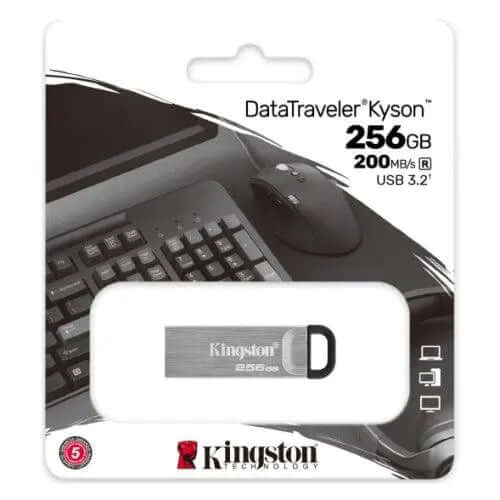 Kingston 256GB USB 3.2 Gen1 Memory Pen, DataTraveler Kyson, Metal £ 15.99 X-Case