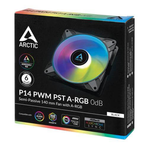 Arctic P14 Semi-Passive ARGB Fan - 140mm PWM Control £ 11.92 X-Case