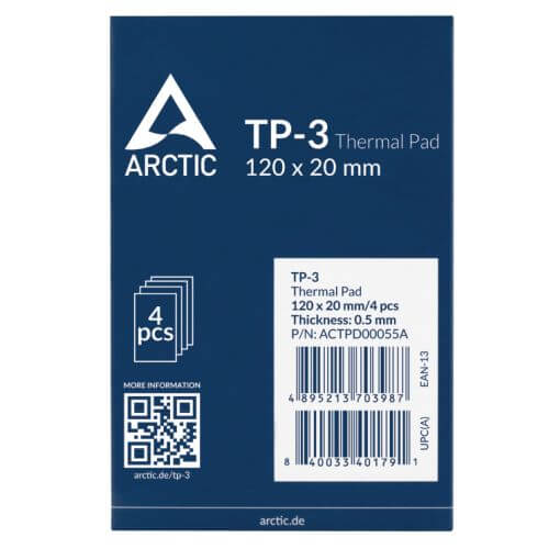 Arctic TP-3 Thermal Pads 4-Pack - High Conductivity £ 3.96 X-Case