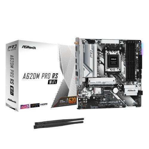 Asrock A620M PRO RS WIFI: AM5, DDR5, Wi-Fi 6E £ 108.68 X-Case