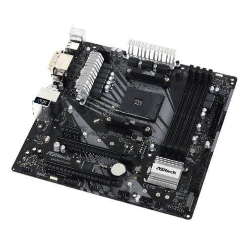 Asrock B450M PRO4-F, AMD B450, AM4, Micro ATX, 4 DDR4, XFire, VGA,