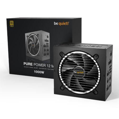 Be Quiet! 1000W Pure Power 12 M PSU - ATX & PCIe Ready £ 118.53 X-Case