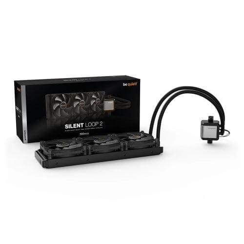 Be Quiet! Silent Loop 2 360mm ARGB Liquid CPU Cooler, Dampened & Adjustable  Pump, 3 x 12cm Silent Wings 3 PWM Fans