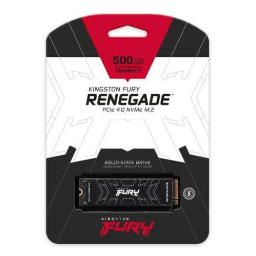 Kingston 500GB Fury Renegade M.2 NVMe SSD, M.2 2280, PCIe4, 3D TLC £ 63.13 X-Case