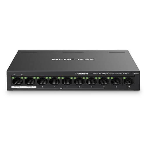 Mercusys MS110P 10-Port Desktop Switch with PoE+ £ 31.45 X-Case