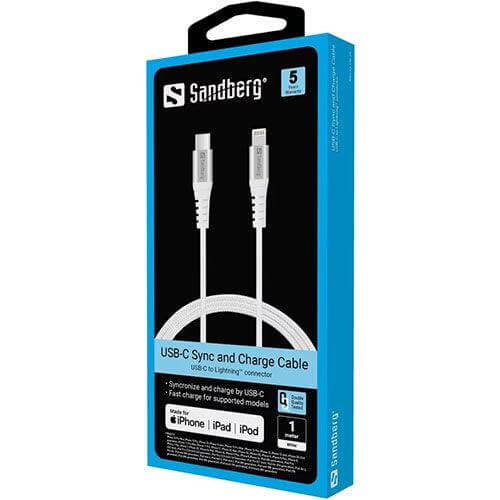 Sandberg USB-C to Lightning Cable 1M White £ 10.69 X-Case