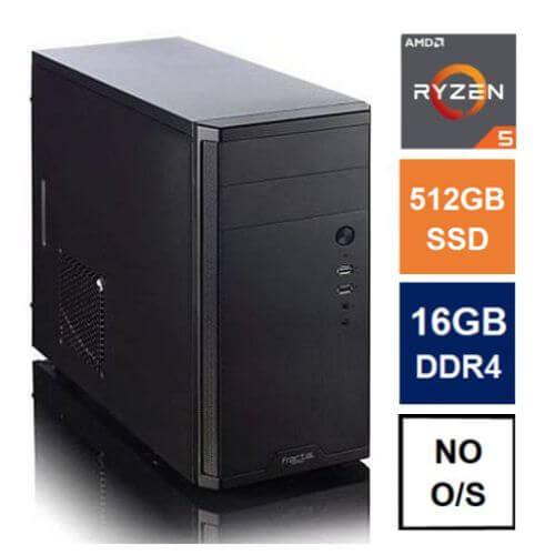 Spire MATX Ryzen PC - Fractal Case, 16GB RAM, 512GB SSD £ 294.84 X-Case