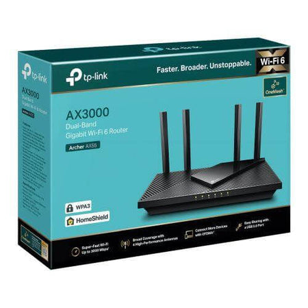 TP-LINK Archer AX55 AX3000 Wi-Fi 6 Router £ 79.16 X-Case