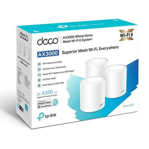 TP-LINK DECO X50 AX3000 Mesh Wi-Fi 6 - 3 Pack £ 218.83 X-Case