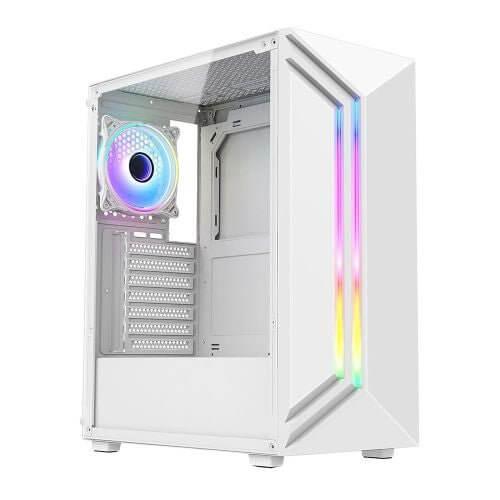 Vida Apollo ARGB Gaming Case - White ATX with LED £ 32.31 X-Case