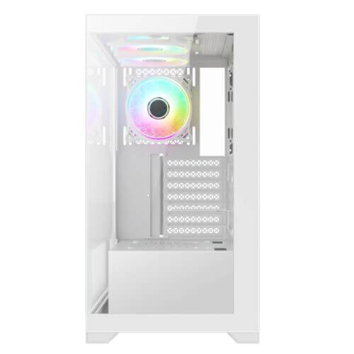 Vida Vetro ARGB Gaming Case - White ATX with Fans £ 46.18 X-Case