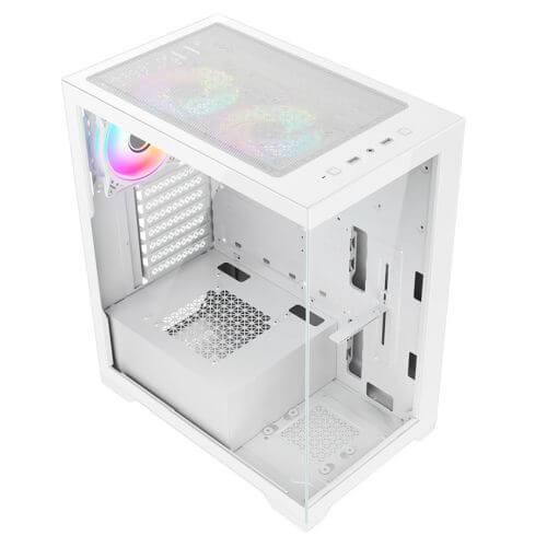 Vida Vetro ARGB Gaming Case - White ATX with Fans £ 46.18 X-Case