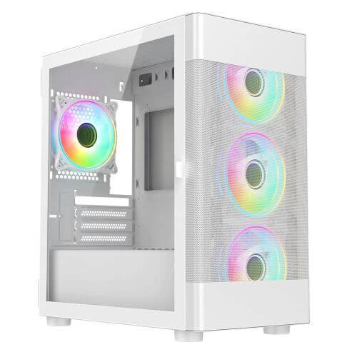 Vida Zephyr ARGB Gaming Case - Micro ATX, White £ 44.90 X-Case